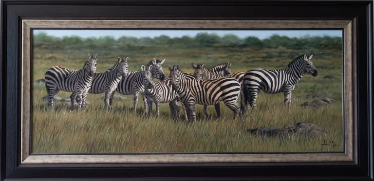 Zebra Medley in Green